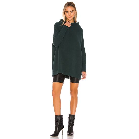 Free People Ottoman Slouchy Tunic Gothic Dark Turquoise - Picture 1 of 10
